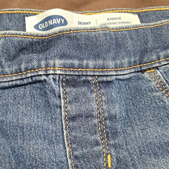 Skinny Jeggings Built-In Tough With Adjustable Waist Jeans Old Navy Size 10-12 - Picture 6 of 6